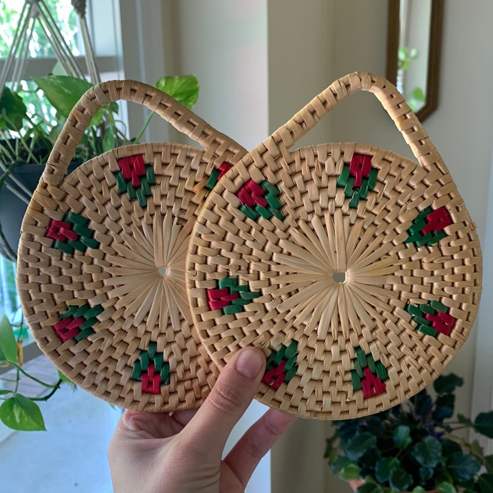 Rose trivets boho decor